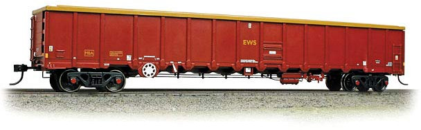 Bachmann 38-241 British Rail MBA 'Megabox' Bogie Open English, Welsh & Scottish Railway Maroon & Yellow 500178 Image