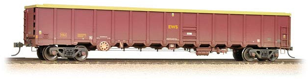 Bachmann 38-242 British Rail MBA 'Megabox' Bogie Open English, Welsh & Scottish Railway Maroon & Yellow 500067 Image