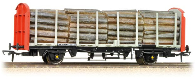 Bachmann 38-300 British Rail OTA Timber Carrying British Rail Railfreight Grey & Red 200974 Image