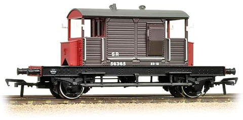 Bachmann 38-403 Southern Railway 25t 'Pill Box' Brake Van Southern Railway Brown 56365 Image
