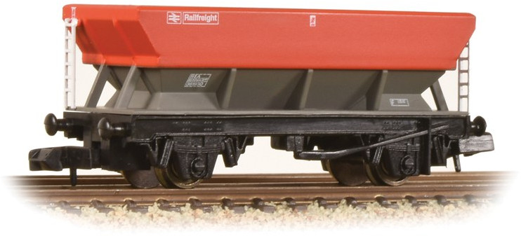 Graham Farish 373-507A British Rail HBA/HEA/HSA/RNA General-Purpose Hopper British Rail Railfreight Grey & Red Image