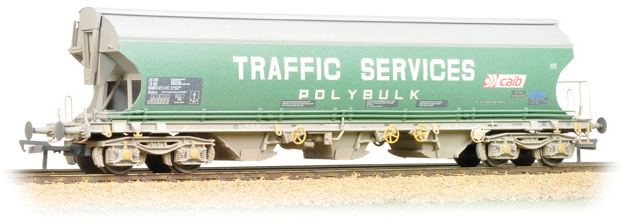 Bachmann 38-425 British Rail Polybulk Bogie Hopper Traffic Services Limited Green 9382 045-0 Image