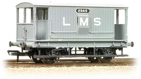 Bachmann 38-552 Midland Railway 20t Brake Van London, Midland & Scottish Railway Grey 2045 Image