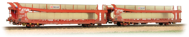 Bachmann 38-250A British Rail IPA Car Transporter STVA Red 23 87 4392 692-1 Image