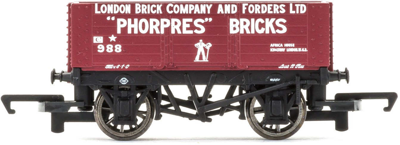 Hornby R6754 6 Plank Wagon London Brick Company & Forders Limited 988 Image