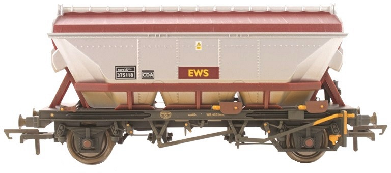 Hornby R6387 British Rail CDA Covered China Clay English, Welsh & Scottish Railway Maroon 375118 Image