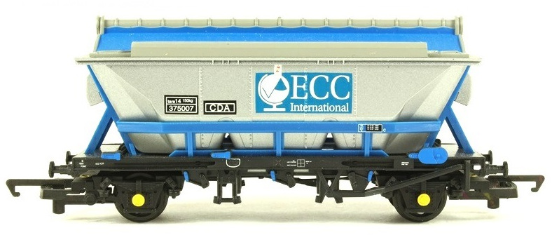 Hornby R6106 British Rail CDA Covered China Clay English China Clays Blue 375007 Image