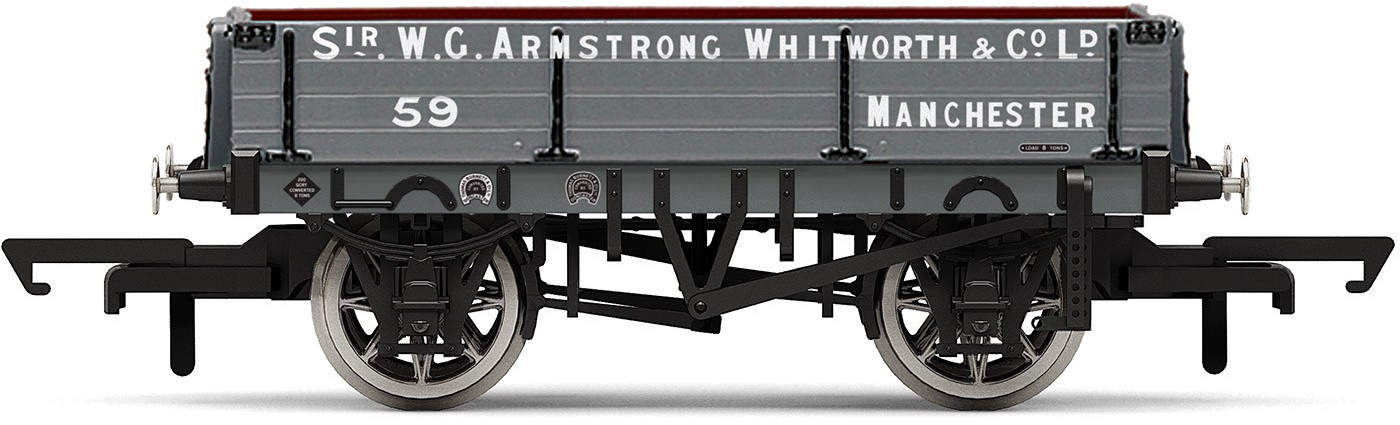 Hornby R6859 3 Plank Wagon W G Armstrong Whitworth & Co Ltd 59 Image