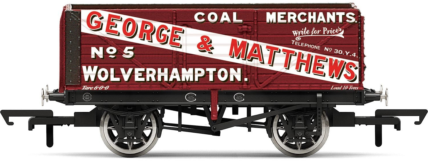 Hornby R6876 7 Plank Wagon George & Matthews 5 Image