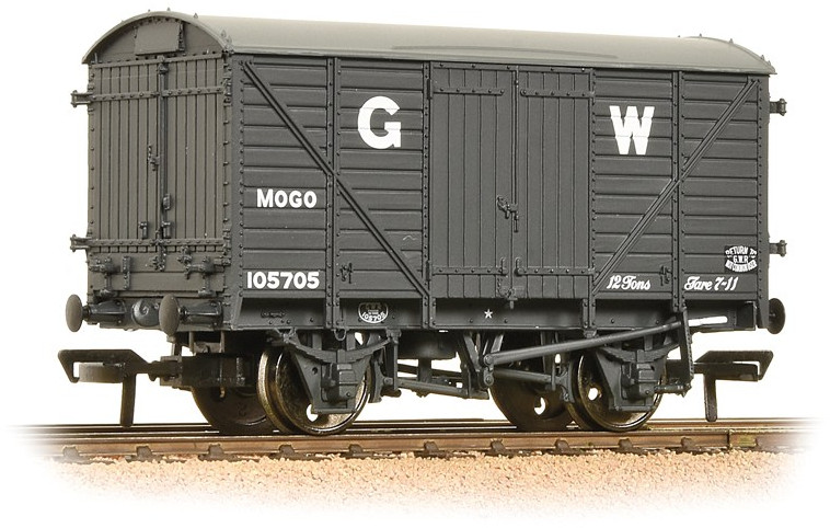 Bachmann 37-778D Great Western Railway 12T 'Mogo' Van Great Western Railway Dark Grey 126336 Image