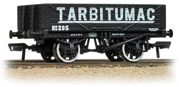 Bachmann 37-036 British Railways 5 Plank Wagon Tarbitumac Limited Black 285 Image