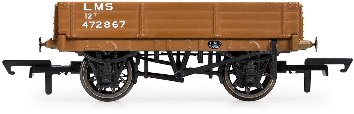 Hornby R60188 British Railways 3 Plank Wagon London, Midland & Scottish Railway Bauxite 472867 Image