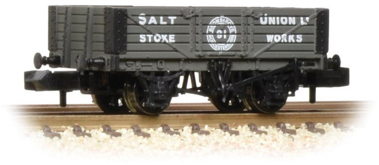 Graham Farish 377-059 British Railways 5 Plank Wagon Salt Union Limited Grey 91 Image
