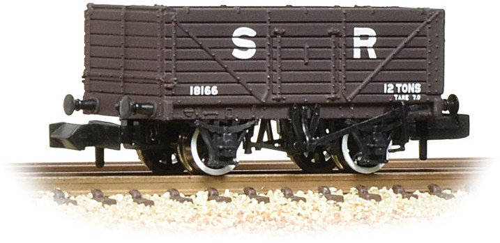 Graham Farish 377-089 British Railways 7 Plank Wagon Southern Railway Brown 18166 Image