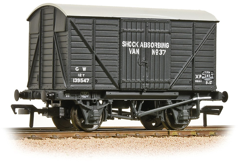 Bachmann 37-904A Great Western Railway Shock-Absorbing Van Great Western Railway Dark Grey 139553 Image