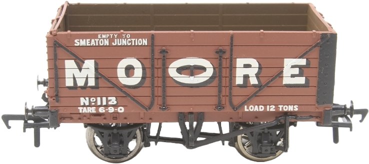 Bachmann 37-080S British Railways 7 Plank Wagon A.G. Moore & Company Bauxite 113 Image