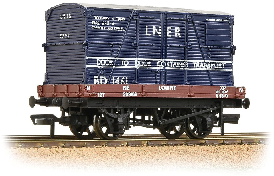 Bachmann 37-481 British Railways 1 Plank Wagon London & North Eastern Railway Bauxite 203166 Image