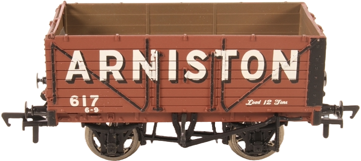 Bachmann 37-080T British Railways 7 Plank Wagon Lothian Coal Company Limited Arniston 617 Image