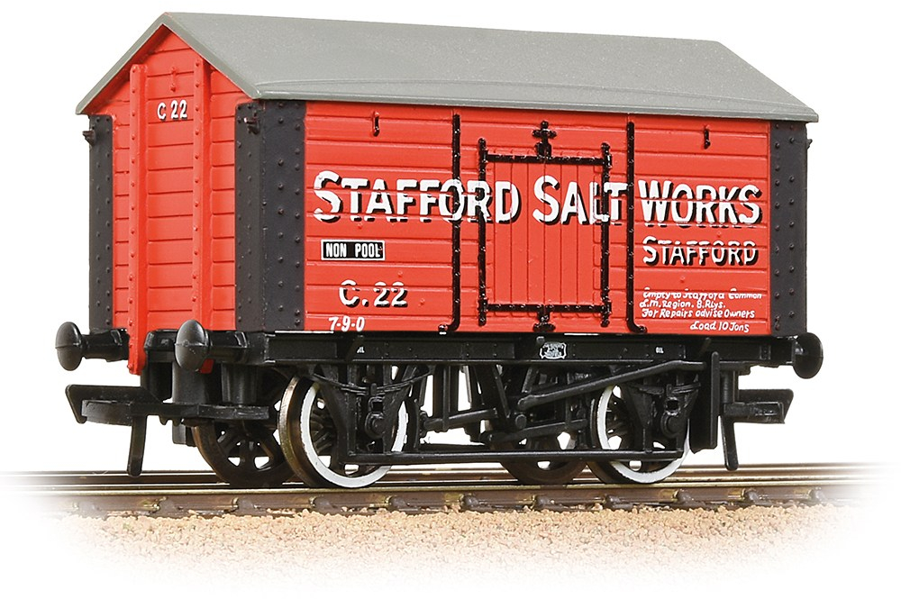 Bachmann 33-181A British Railways 10T Salt Van Stafford Salt & Alkali Company Limited Red C22 Image