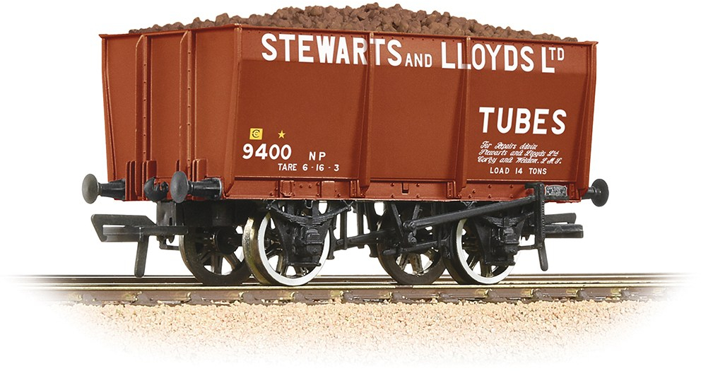 Bachmann 37-402 British Railways 16T Slope-Sided Steel 'Tippler' Stewarts & Lloyds Limited Brown 9400 Image