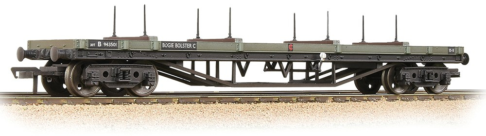 Bachmann 33-856E British Railways Bogie Bolster C British Railways Grey B943501 Image
