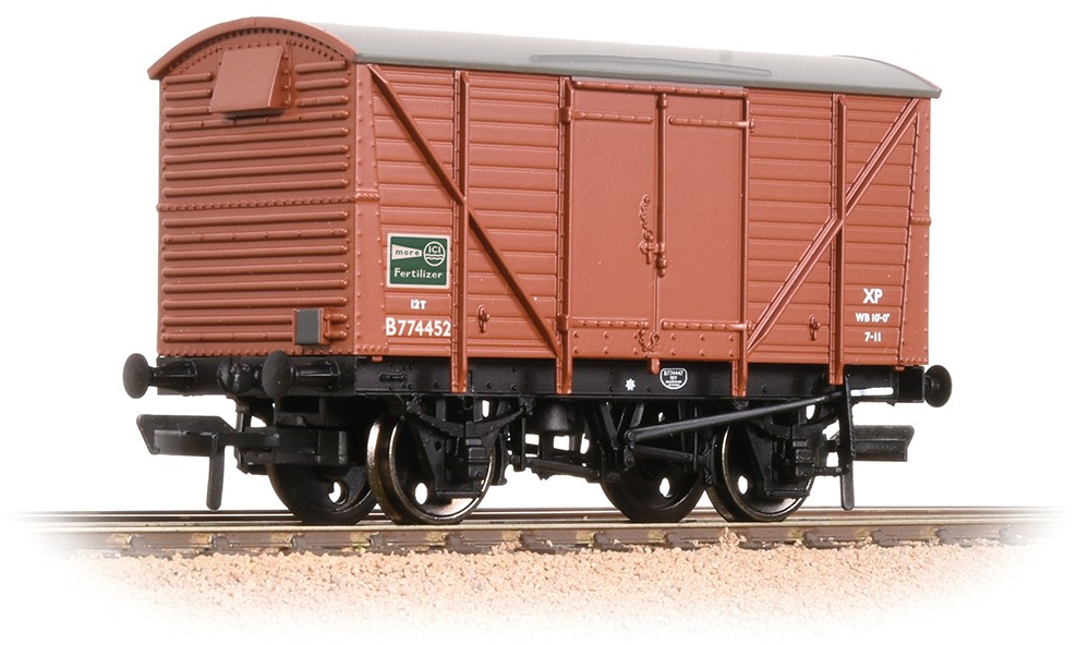 Bachmann 38-230B British Railways Planked Ventilated Van British Railways Bauxite B774452 Image