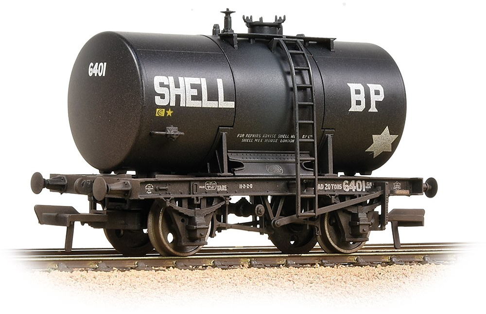 Bachmann 38-776A British Railways Anchor-Mounted Tank Shell & BP Black 6401 Image