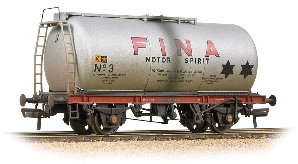 Bachmann 37-586A British Rail TTA 40-49t GLW 'Monobloc' Tank Petrofina Silver 3 Image