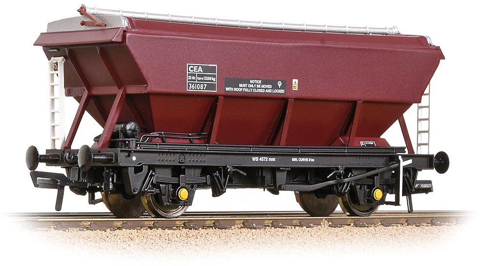 Bachmann 38-022 British Rail CEA Covered Hopper English, Welsh & Scottish Railway Maroon 361087 Image
