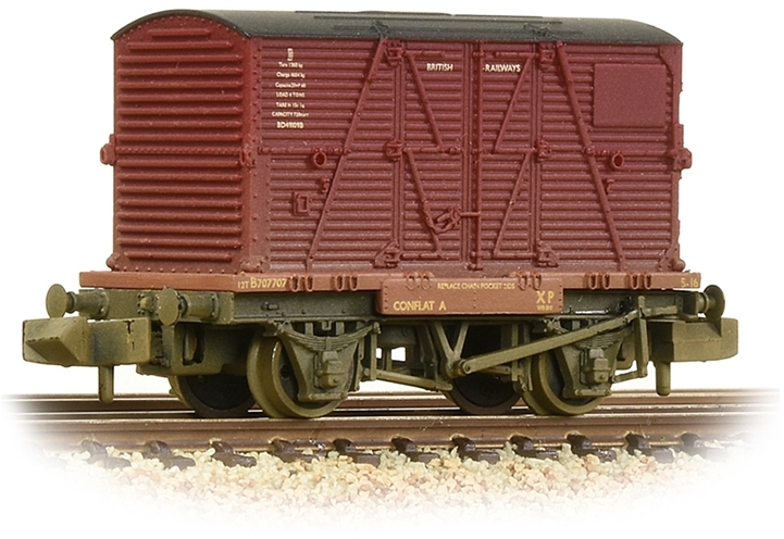 Graham Farish 377-328C British Rail FAV Conflat A British Railways Bauxite B707211 Image