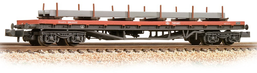 Graham Farish 377-601C Bogie Steel-Carrying British Rail Railfreight Image