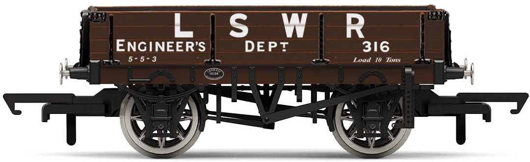 Hornby R6944 3 Plank Wagon London & South Western Railway 316 Image