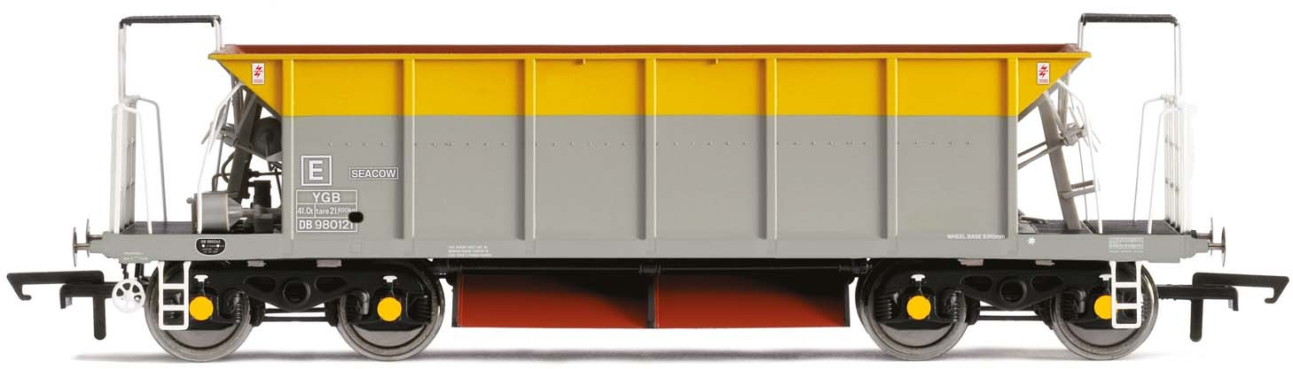 Hornby R6953 British Rail YGA/YGB 'Seacow' Bogie Ballast British Rail Grey & Yellow (Dutch) DB980121 Image