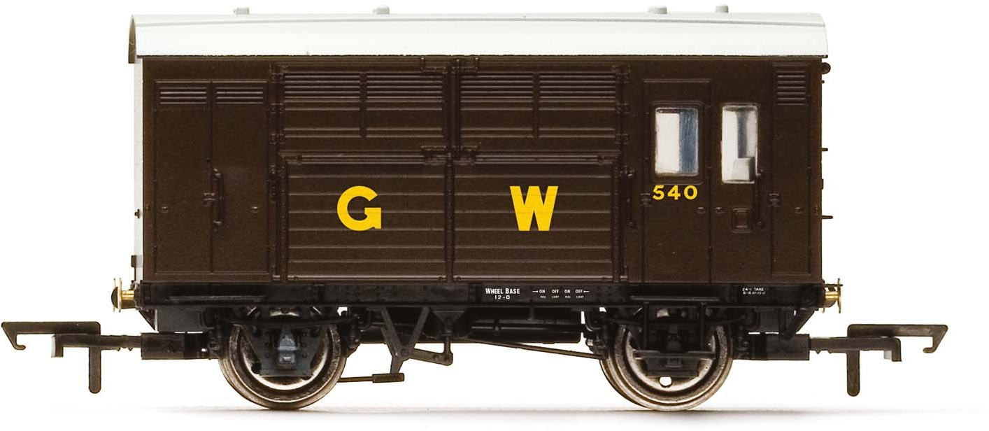 Hornby R6972 Horse Box Great Western Railway Brown 540 Image