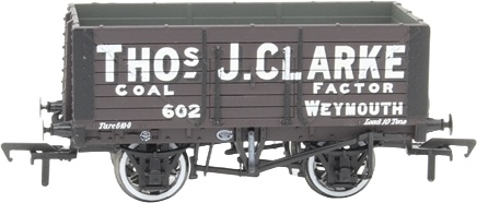 Bachmann 37-100E British Railways 7 Plank Wagon Thomas J. Clarke Brown 602 Image