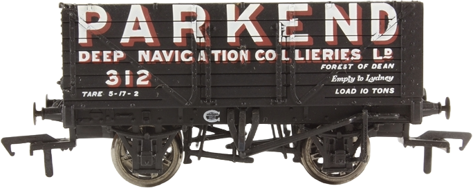 Bachmann 37-101 British Railways 7 Plank Wagon Parkend Deep Navigation Colliery Limited Black 312 Image