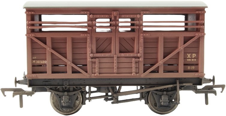 Bachmann 37-700Z London, Midland & Scottish Railway Cattle Van British Railways Brown M301600 Image