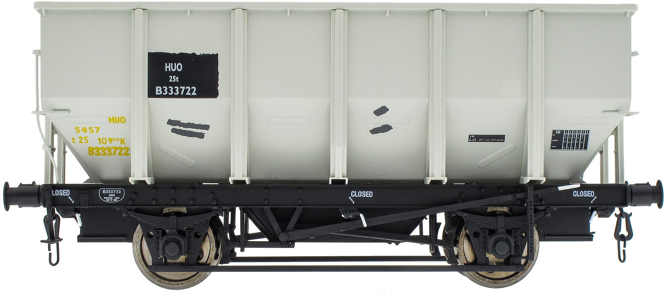 Accurascale HUO-ALL-BNDL British Rail HUO '24.5t HOP24' Coal Hopper British Rail Grey B333722 Image