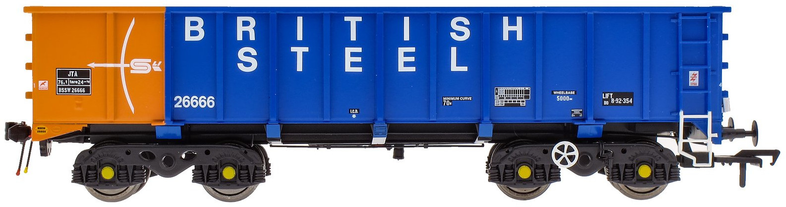 Accurascale ACC2103BSCB Tippler Wagon British Steel BSSW26666 Image