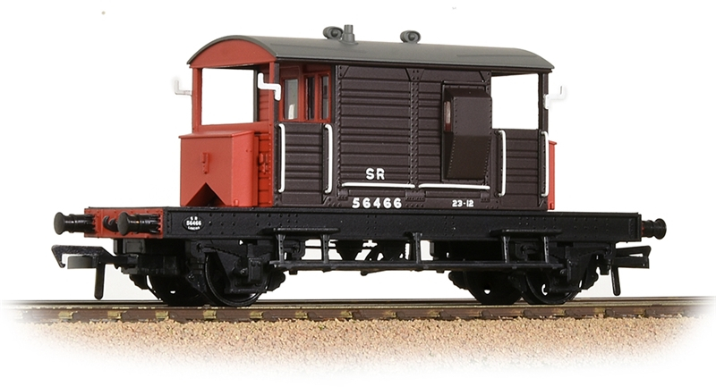 Bachmann 38-400B Southern Railway 25t 'Pill Box' Brake Van Southern Railway Brown 56466 Image