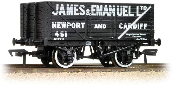 Bachmann 37-135 8 Plank Wagon James & Emanuel Limited 451 Image