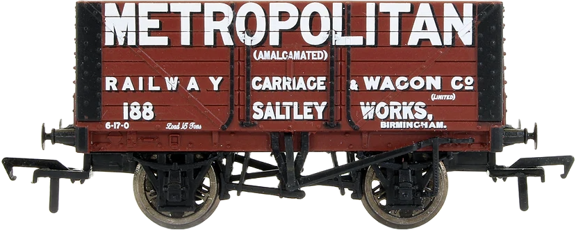 Bachmann 37-150K British Railways 8 Plank Wagon Metropolitan Cammell Carriage & Wagon Company Red 188 Image