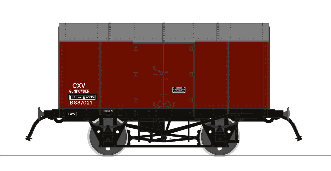 Rapido 902001 Gunpowder Van British Railways B887021 Image