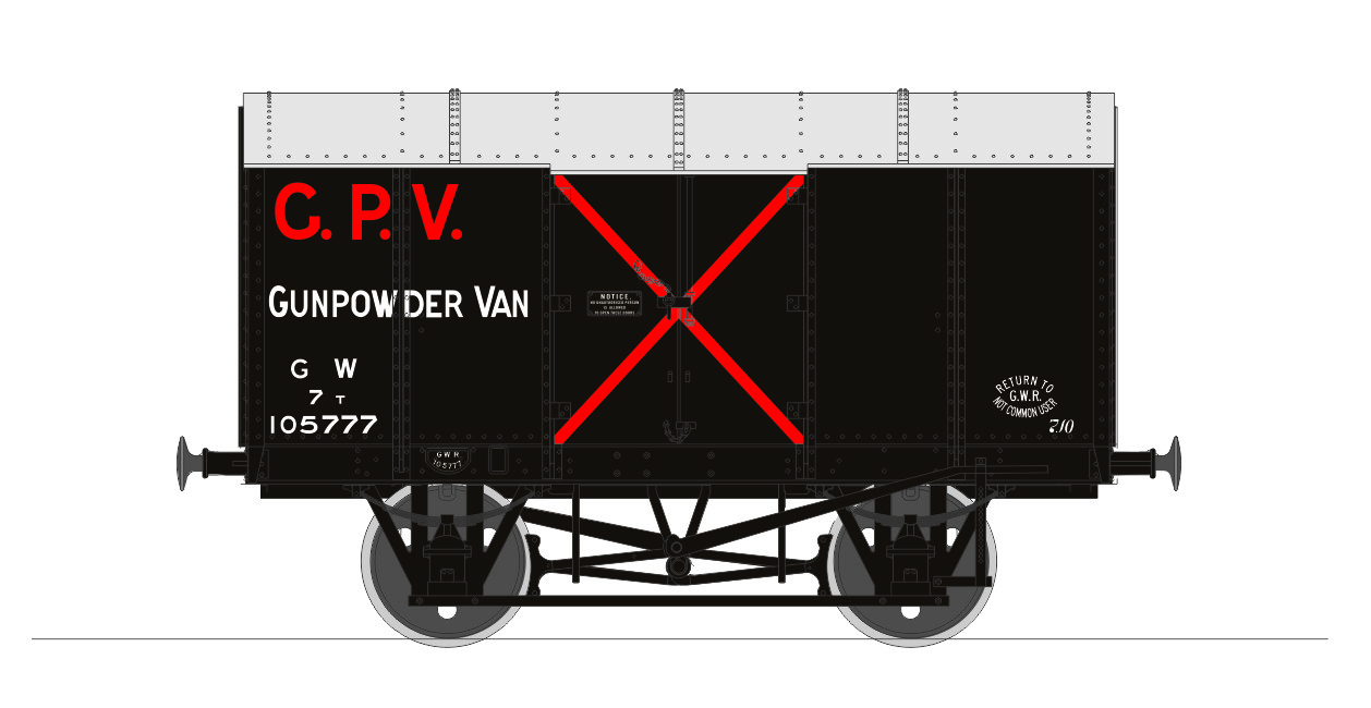 Rapido 902004 Van Great Western Railway 105777 Image