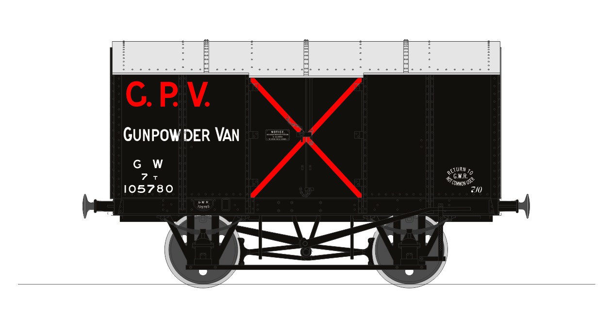 Rapido 902005 Van Great Western Railway 105708 Image