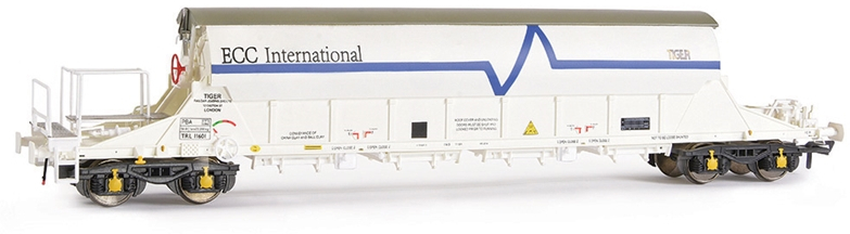 EFE Rail E87010 British Rail PBA Bogie Covered China Clay Tiger Rail Limited ECC International White TRL11601 Image