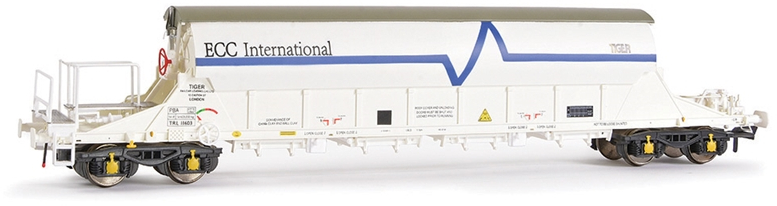 EFE Rail E87011 British Rail PBA Bogie Covered China Clay Tiger Rail Limited ECC International White TRL11603 Image