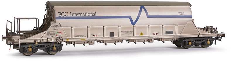 EFE Rail E87015 British Rail PBA Bogie Covered China Clay Tiger Rail Limited ECC International White TRL11612 Image