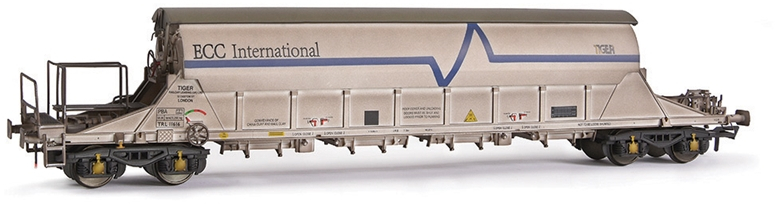 EFE Rail E87016 British Rail PBA Bogie Covered China Clay Tiger Rail Limited ECC International White TRL11616 Image
