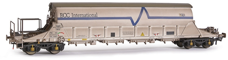 EFE Rail E87017 British Rail PBA Bogie Covered China Clay Tiger Rail Limited ECC International White TRL11620 Image